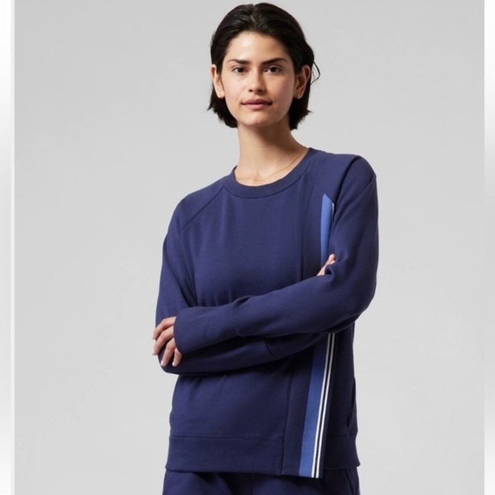 Athleta | Triumph Game Point Navy Blue Sweatshirt